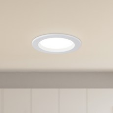 원하 DS 세티 매입등 다운라이트 LED 6W 플리커프리 7.6cm, 화이트 + 주광색, 1개