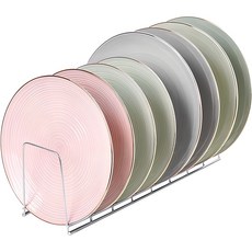 Luv House 多用途碗盤收納架 方形, 1個, 銀色