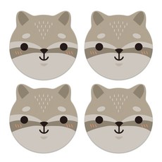 動物造型硅藻土杯墊, 小熊貓