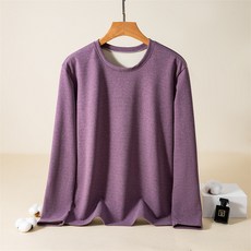 스타 플러스 벨벳 라운드넥 임부 긴팔 티셔츠