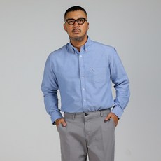 파이브엑스라지 남성용 빅사이즈 스탠다드 포멀 옥스퍼드 셔츠