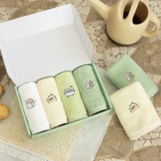 爛爛馬鈴薯 新鮮馬鈴薯 毛巾 4件組 150g 30支棉紗, 1套, 混色