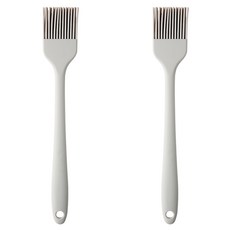 EasySilly 矽膠油刷, 淺灰色, 2個