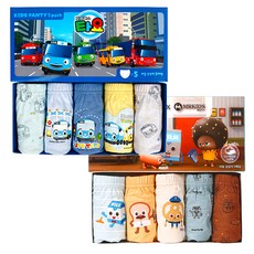 CL STORY 男孩童小巴士TAYO三角內褲 5入+天才麵包理髮師三角內褲 5入