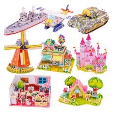 MING SHENG 立體模型 8件組 233片, 1組, 多色