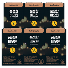뉴트리원 풍성한 비오틴, 30정, 6개