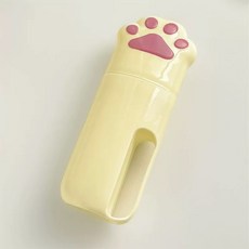 Aurafam 狗狗腳掌旅行用攜帶式牙刷盒, 黃色, 1個