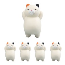 화이트보드 냉장고 자석 5p, 뽈록냥 귀얼룩