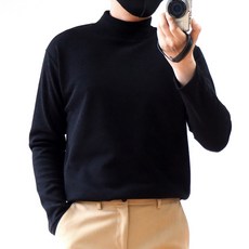 lxt 男士保暖刷毛半高領針織T恤