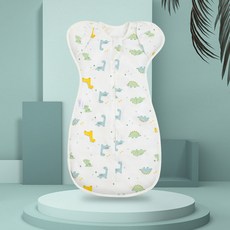 Starbean 新生兒用按扣袖拉鍊款包巾 66cm