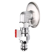 新款薄型水龍頭寬版紅色手把 15A, 1個