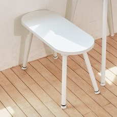 레시모 2인 벤치 의자 750, 화이트