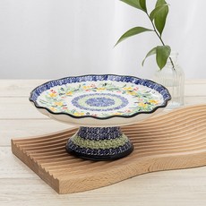 MAISON OBJET Praka 波蘭風格陶瓷蛋糕架, 1個, 牡丹