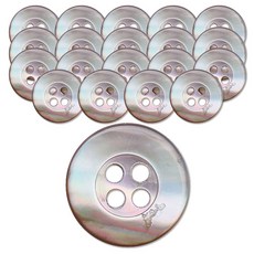 Button King 東大門鈕扣王 襯衫 女用襯衫 珍珠母貝 Logo框 鈕扣 11.5mm, 紅牌, 20個