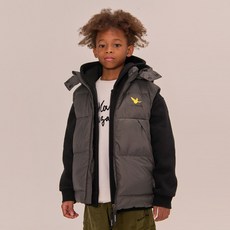 童款天使連帽羽絨背心