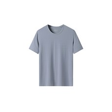 Minsung Company 男士純色圓形短袖 T恤