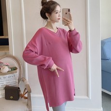 長袖上衣 寬鬆版型 孕婦簡約T恤