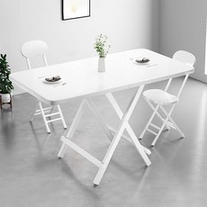 가구느낌 홈접이식 사각 철제 테이블 1200 x 400 mm, 화이트화이트