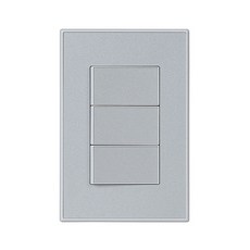 TILINS 單切三開關 白色銀邊, 1個