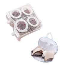 把手式泡棉防撞鞋袋網 白色 28*8*24.5cm+手提內衣洗衣袋 31*20cm, 1套