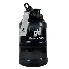 Jenking束帶健身運動水壺, 黑色, 2.5L