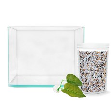 Aquatera 迷你魚缸 5mm+魚床+底沙 1kg TS5T-18, 五色寺