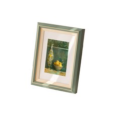 Hyery 復古木框桌上型相框, 01 綠色