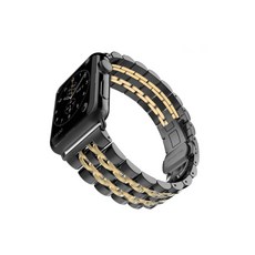 디지털빌리지 스마트워치 프리미엄 메탈 스트랩 42/44mm, 블랙 + 골드