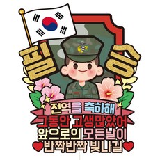 비비드레인 케이크 토퍼 파티픽, C37 군인 해병대 전역, 1개