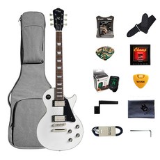 고퍼우드 일렉 기타, LP-Classic IX, Frost White, 1개