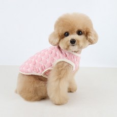 Grooming Dog 狗狗按扣鋪棉背心, 粉紅色, 1個