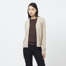 JAJU 女款喀什米爾混紡長袖開襟衫