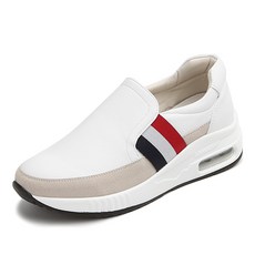 쁘띠제 에어 쿠션 가죽 밴딩 베이직 마틴 슬립온 3.5cm