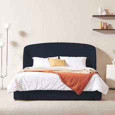 아로미가구 스테이 패브릭 침대 + 템포 메모리폼 매트리스 방문설치, 스페이스블루