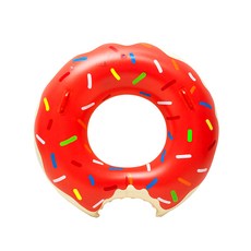 草莓甜甜圈游泳圈80cm, 混色, 1個