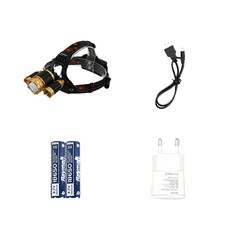 대한몰 6000루멘 헤드랜턴 풀세트, 혼합색상, 1세트