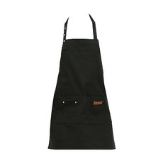 방수 똑딱이 원피스 앞치마, 블랙, 1개