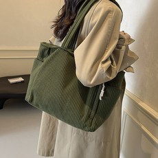 Elsso 燈芯絨背帶托特肩揹包