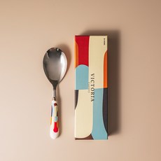 닥터하우스 빅토리아 도자기 요리 서빙스푼, 빅토리아 서빙스푼, 화이트, 빅토리아 서빙스푼