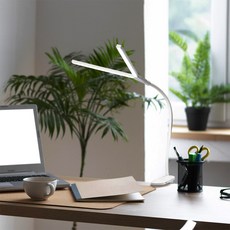 客製化空間雙夾式LED檯燈, 白色