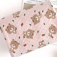 다람쥐 누빔 원단, 핑크, 1개