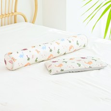 아띠블랑 인견 베개 커버 2p + 바디필로우 세트, 주라기