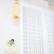 커텐클럽 무지 실커튼, 화이트