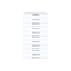 MONOFLAT 塑膠袋收納盒 S, 白色, 10個