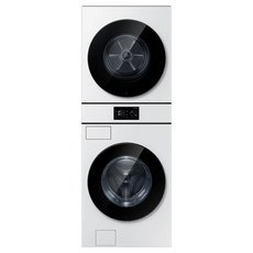 삼성전자 Bespoke AI 원바디 세탁기 WF80H24GBW + 건조기 DV80H20DBW 세트 24kg 20kg 방문설치, 화이트, WH80H2420GDHW 화이트, WH80H2420GDHW