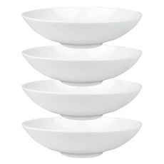 Love 骨瓷陶瓷圓形小菜盤, 單一顏色, 4個