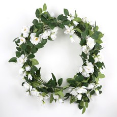 藤蔓玫瑰花環 180cm, 奶油色