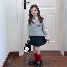 Starbean 小貼片V領針織背心