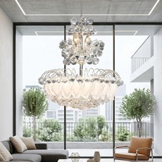 비츠조명 뷰티풀 12등 크리스탈 샹들리에 조명, 크롬