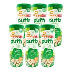 해피퍼프 유기농 곡물스낵 60g, 케일 시금치, 6개